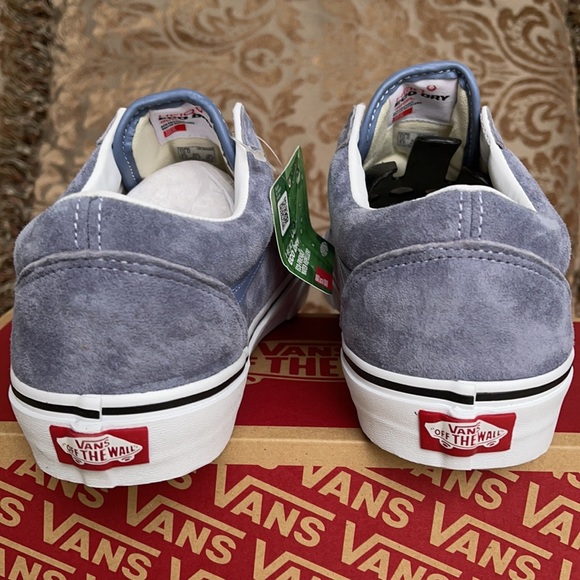 Vans Old Skool Pig Suede Tempestbl/Trwht Men’s - Picture 14 of 16